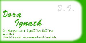 dora ignath business card